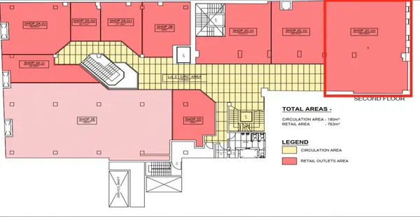 Prime Second Floor Retail Space | 154.05 sqm in Paola
