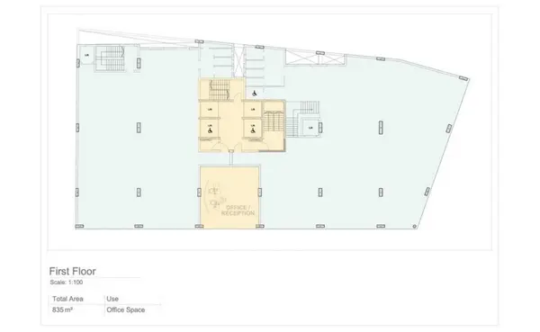 835 sqm Office Space in a Business centre for rent in St Julians