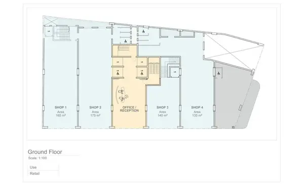 Shops for rent in Malta: Outlet with an area of 175sqm in St Julian's