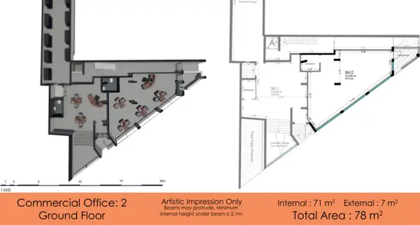Office 78sqm in Gzira for sale - great location