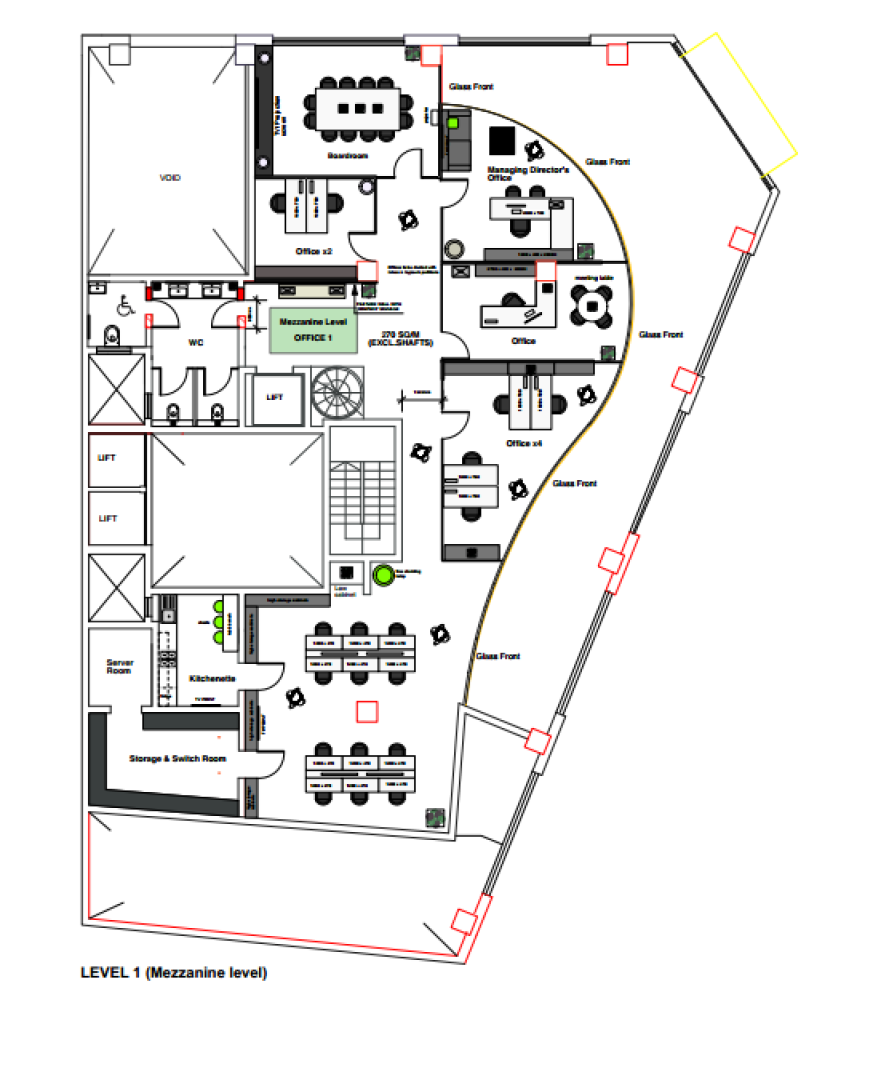 Mezzanine Office For Rent in St Julians Centre