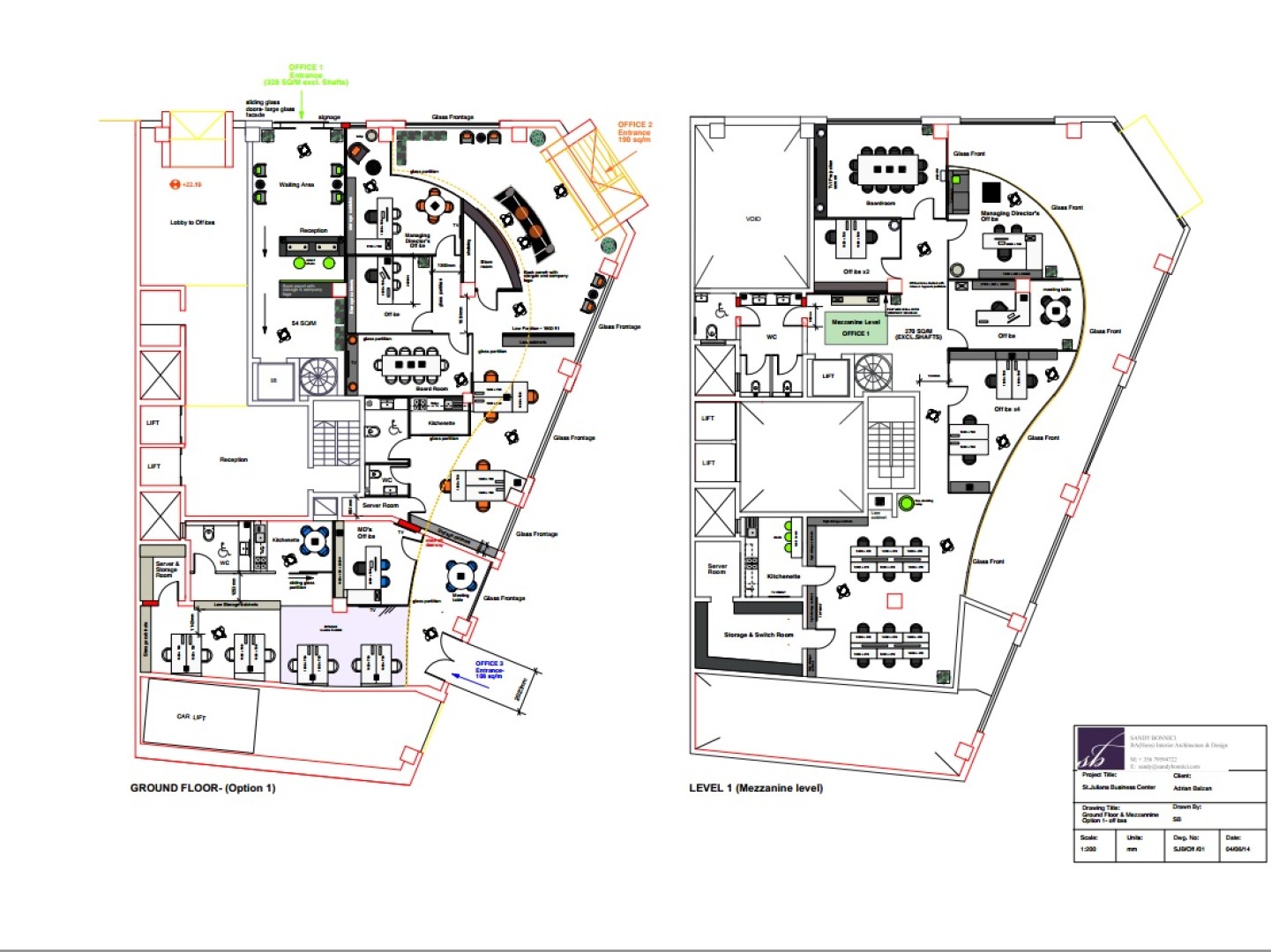 Office Space that consists of 350sqm for rent in St Julians