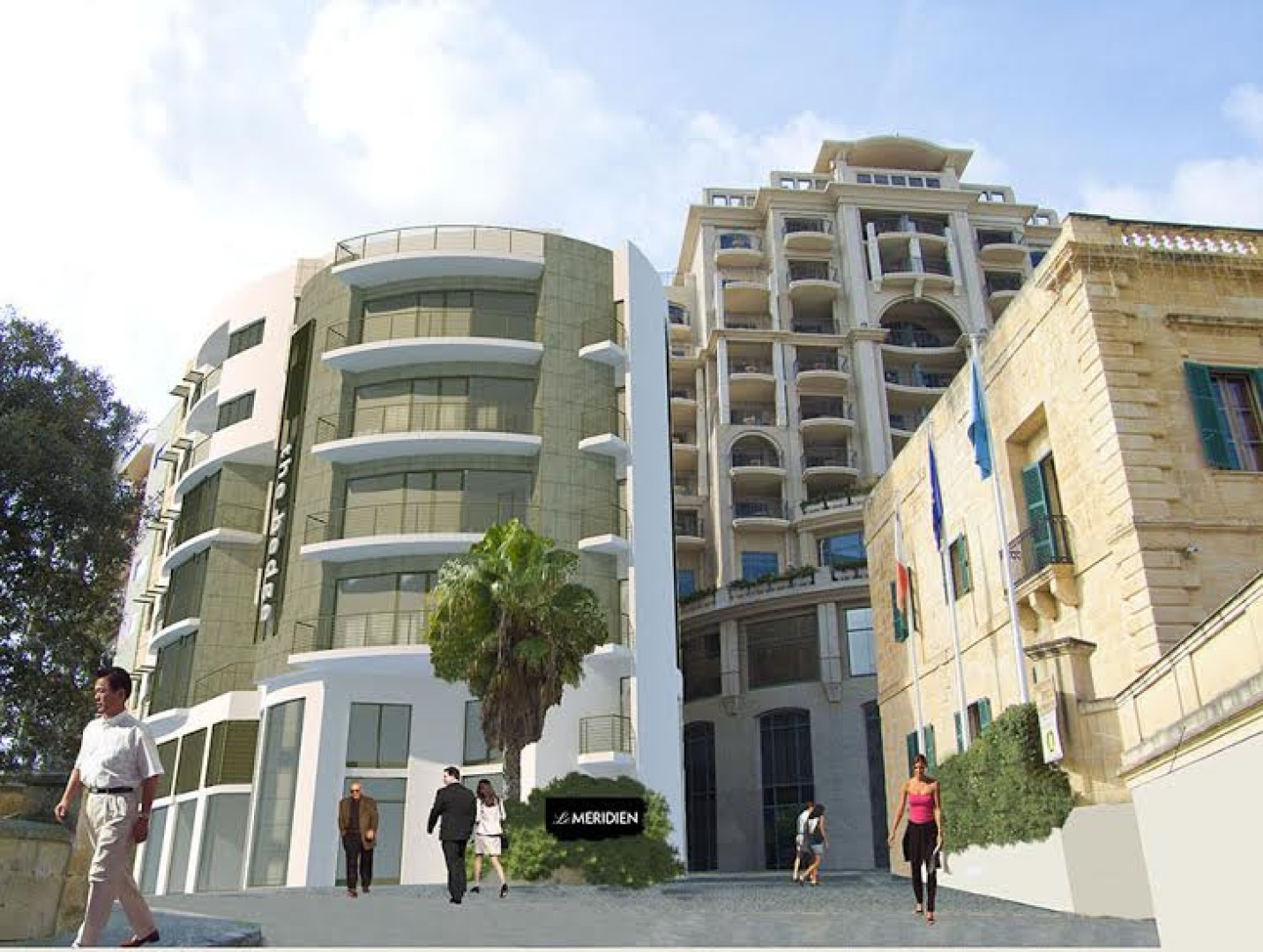 New 35 sqm office block opposite Le Meridien St Julians
