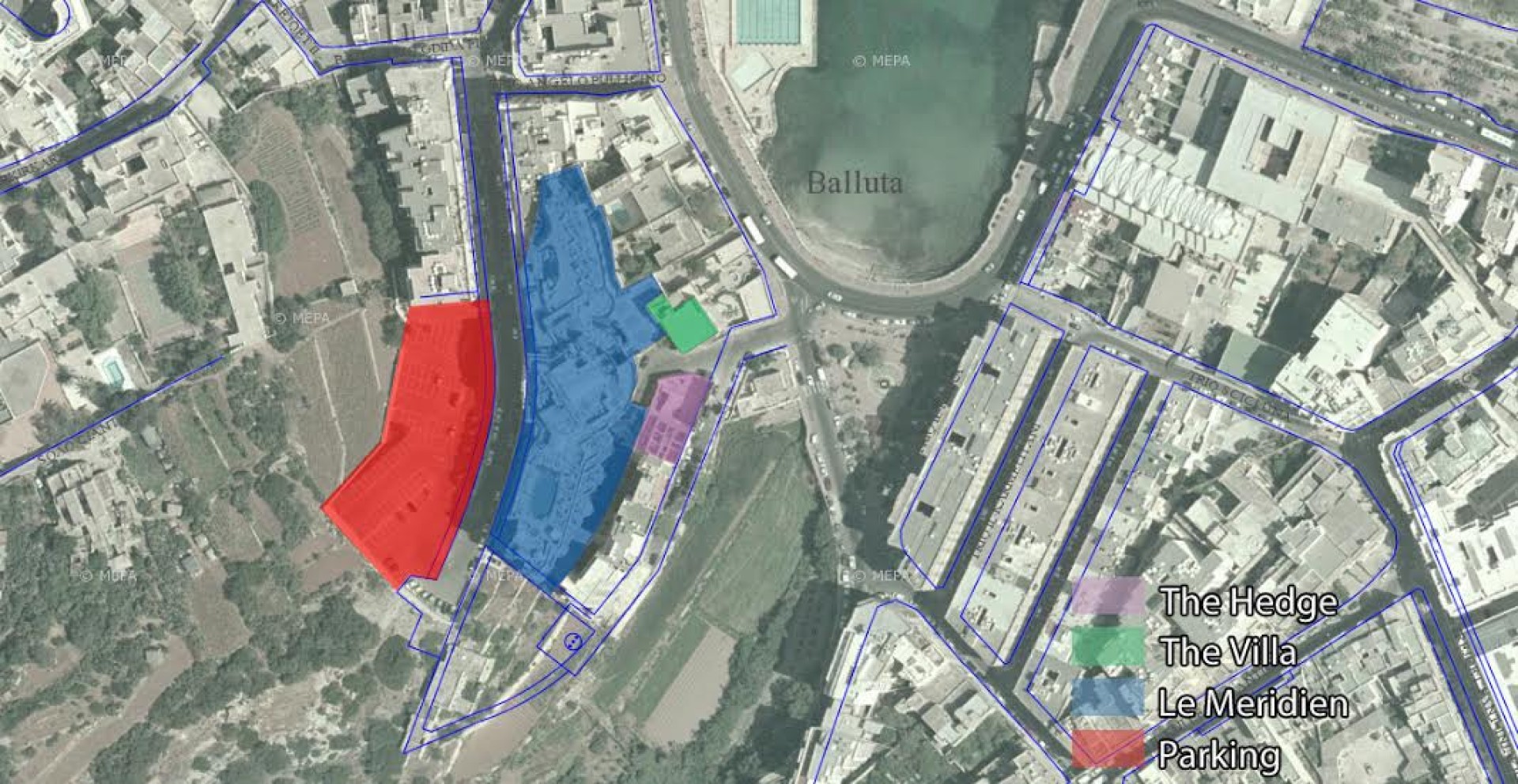 New 35 sqm office block opposite Le Meridien St Julians