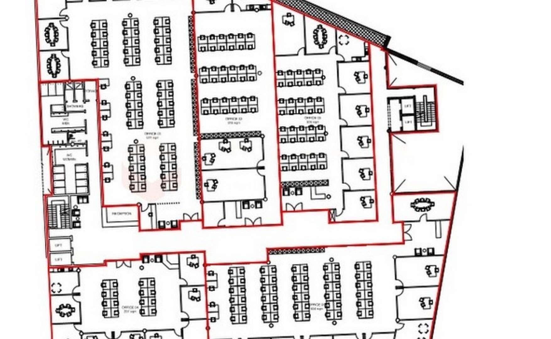 Office in office block to let in Malta 1000sqm