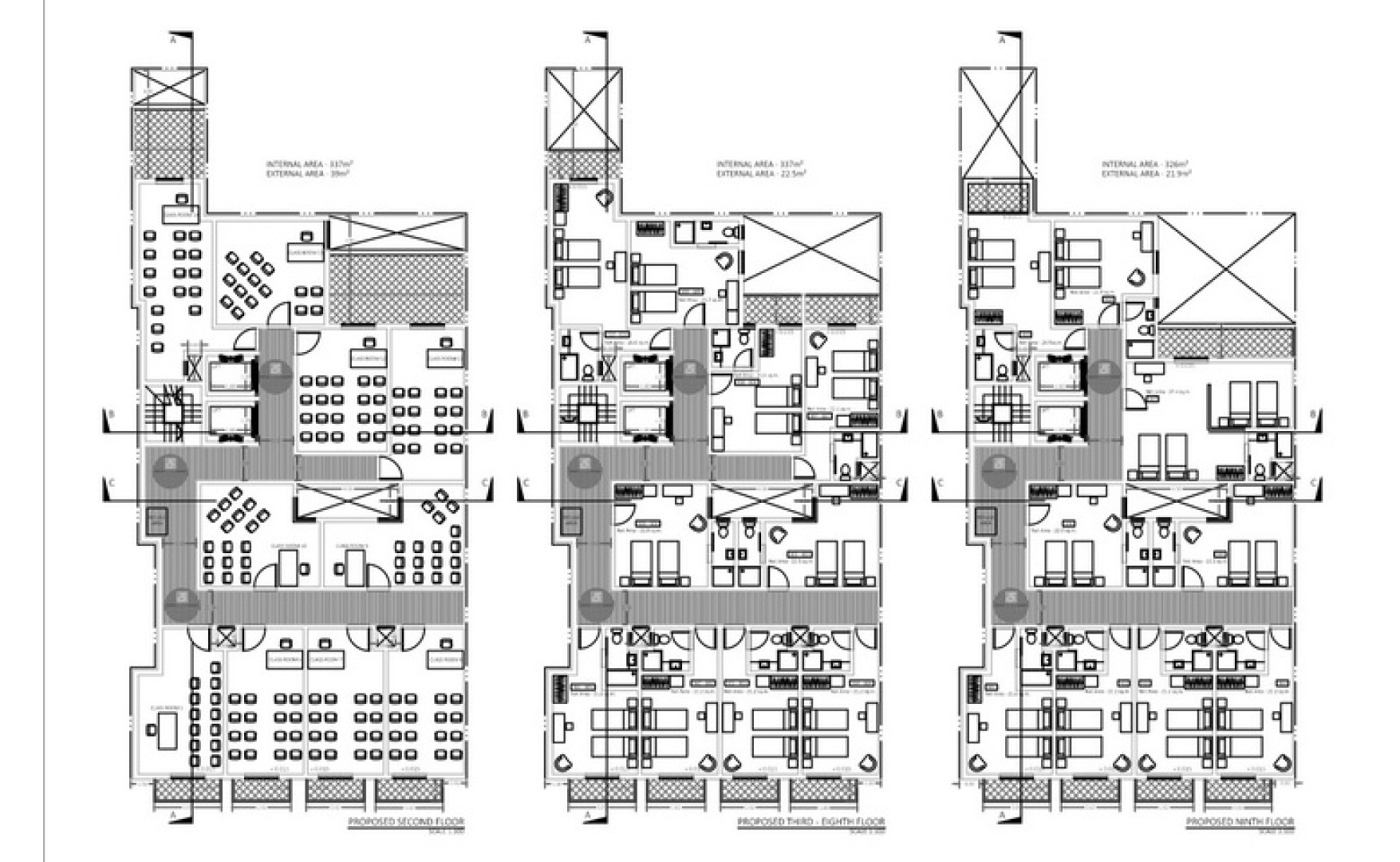 Estate agents Malta: Language school with 15 class rooms and 78 hotel rooms for rent