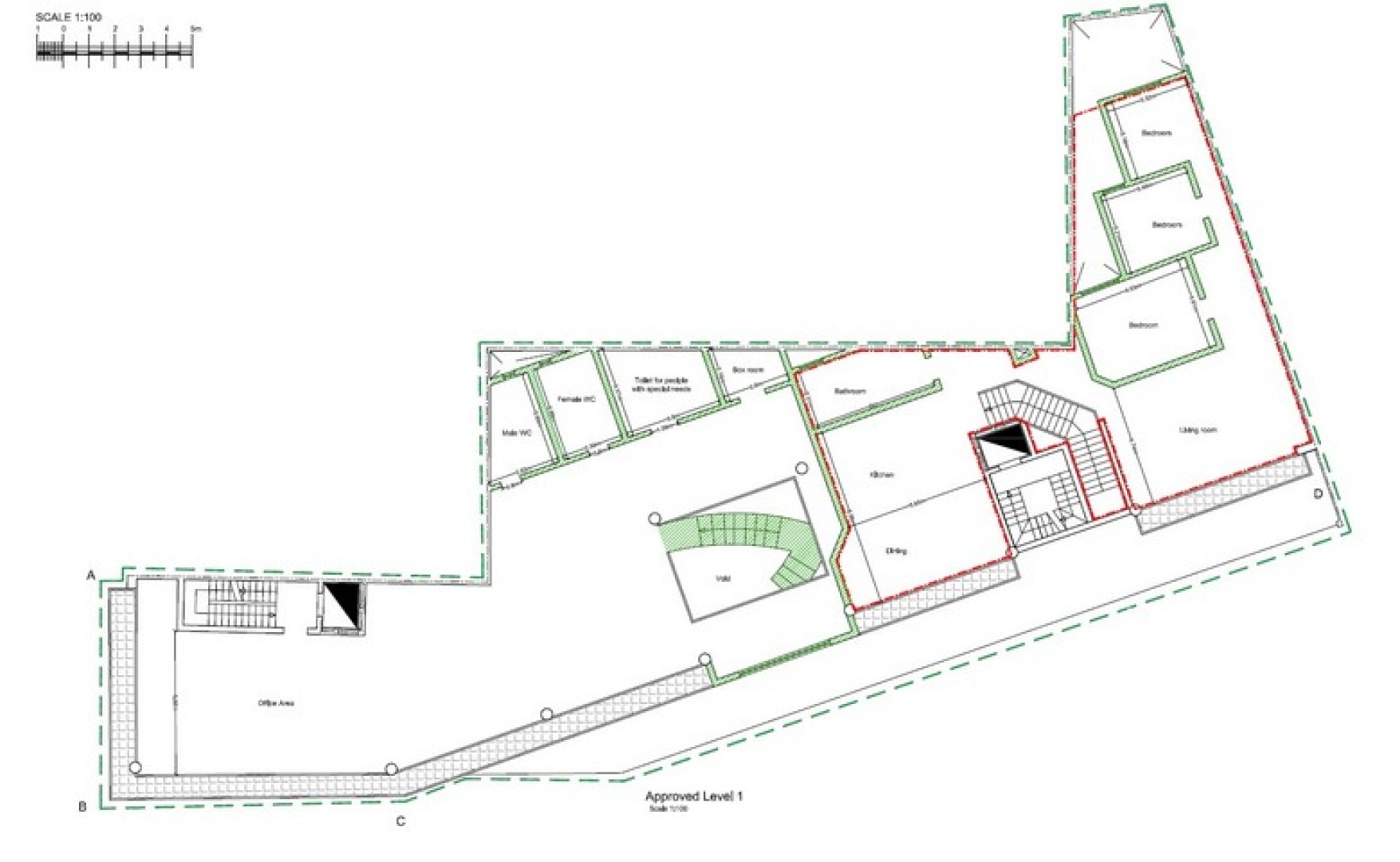 Office for rent in Mosta with 1000sqm