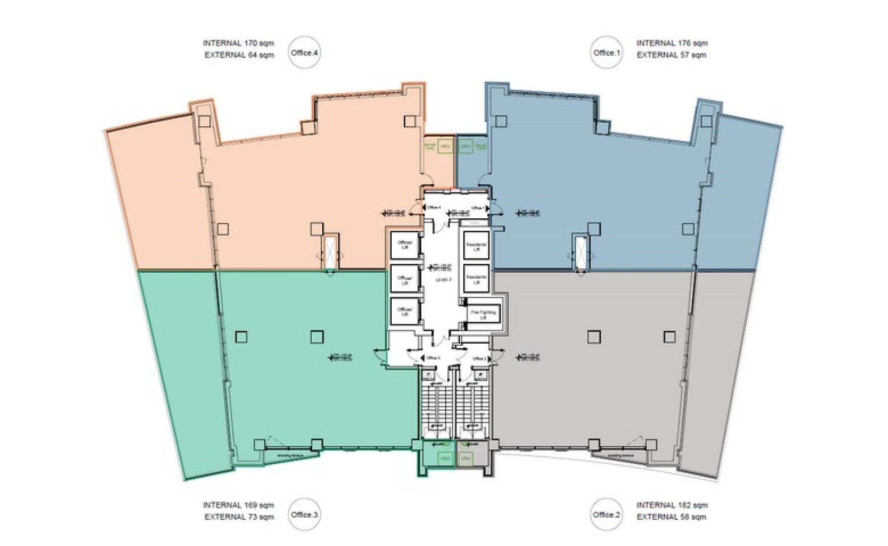 Office to let Malta: Stylish Office in the district of St Julians