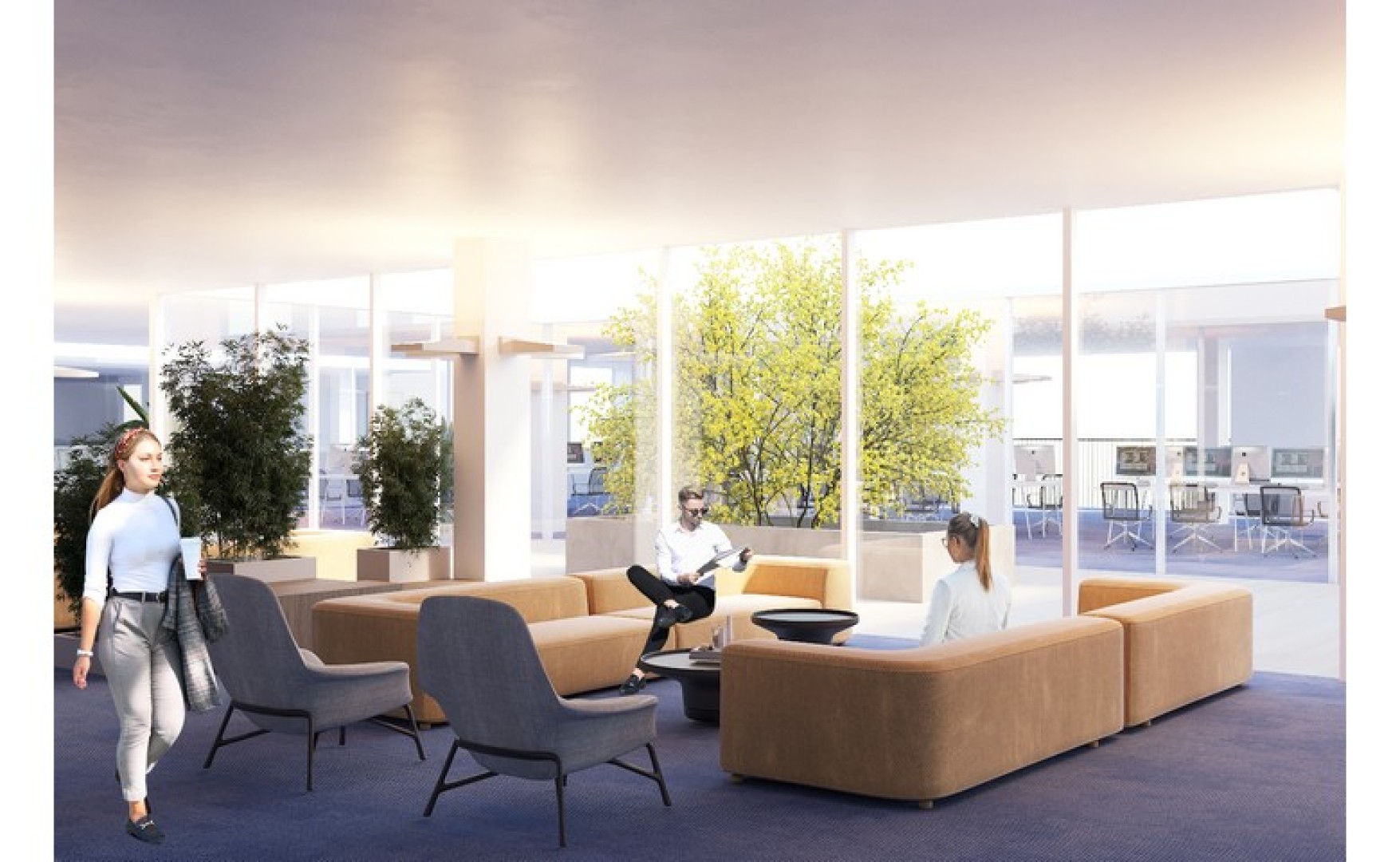 modern office for rent with gardens in mriehel