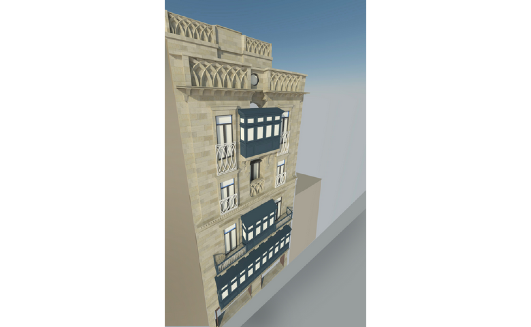 Office to let Malta: Penthouse office for rent in Sliema with an area of 65sqm