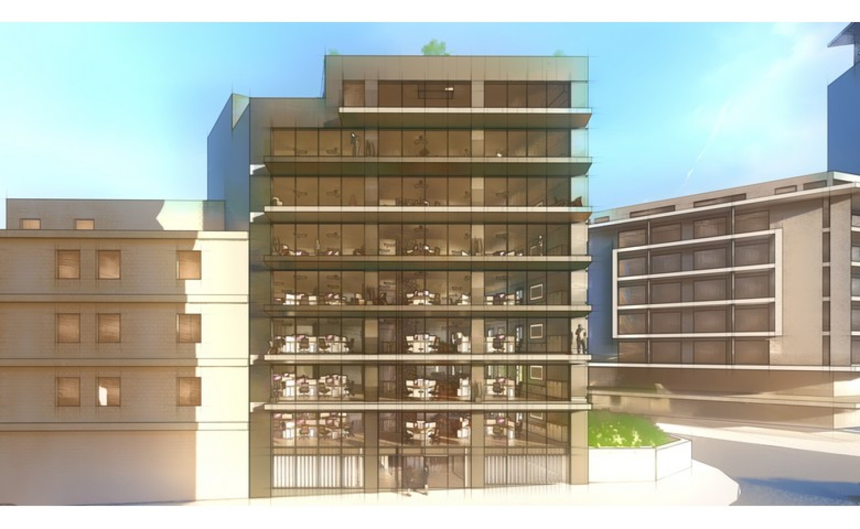 Offices for rent in Malta: 249sqm commercial premises for rent in a brand new commercial building in St Julian's