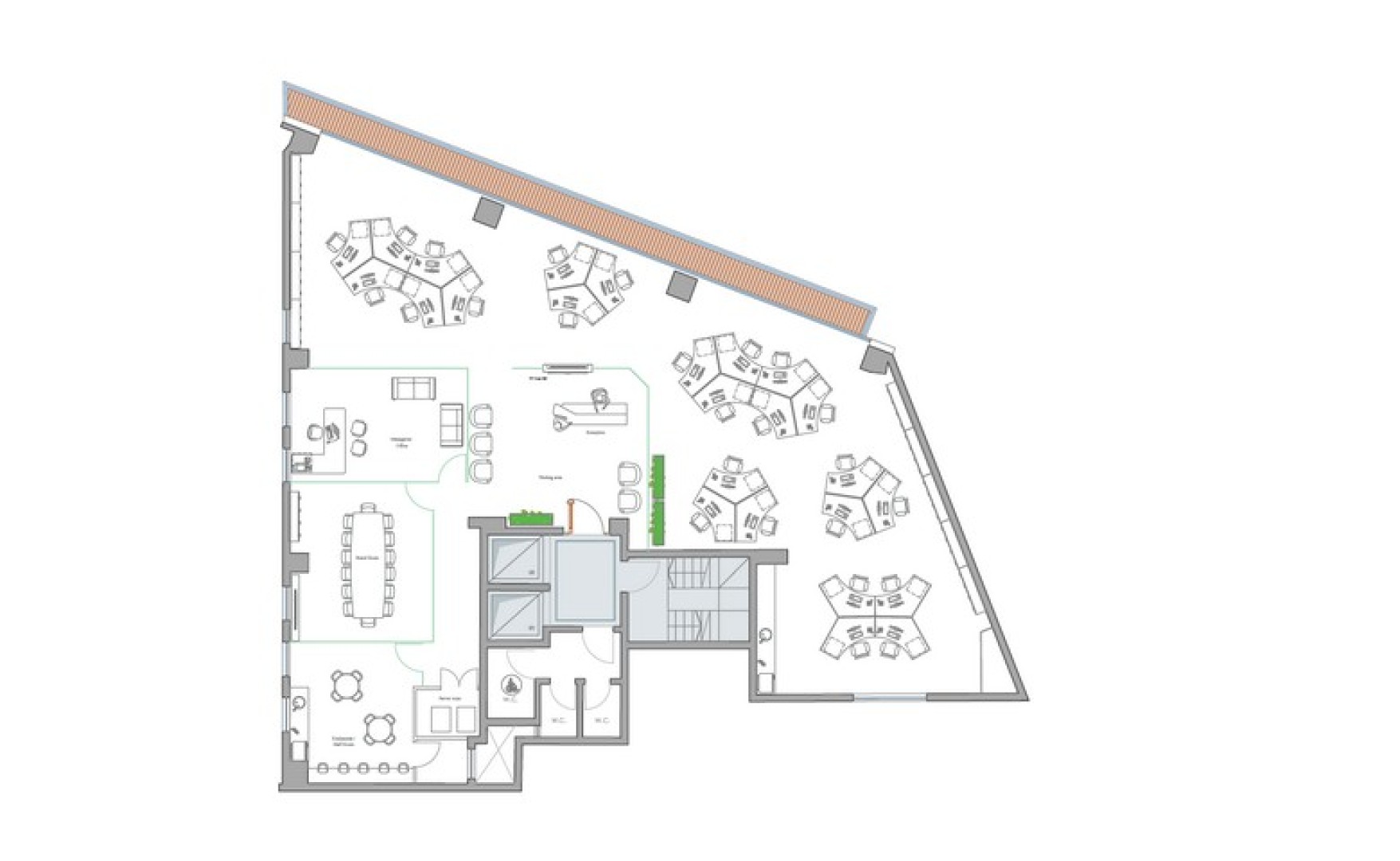 Office to let Malta: Ground floor 143sqm Office for rent in a New Commercial Centre