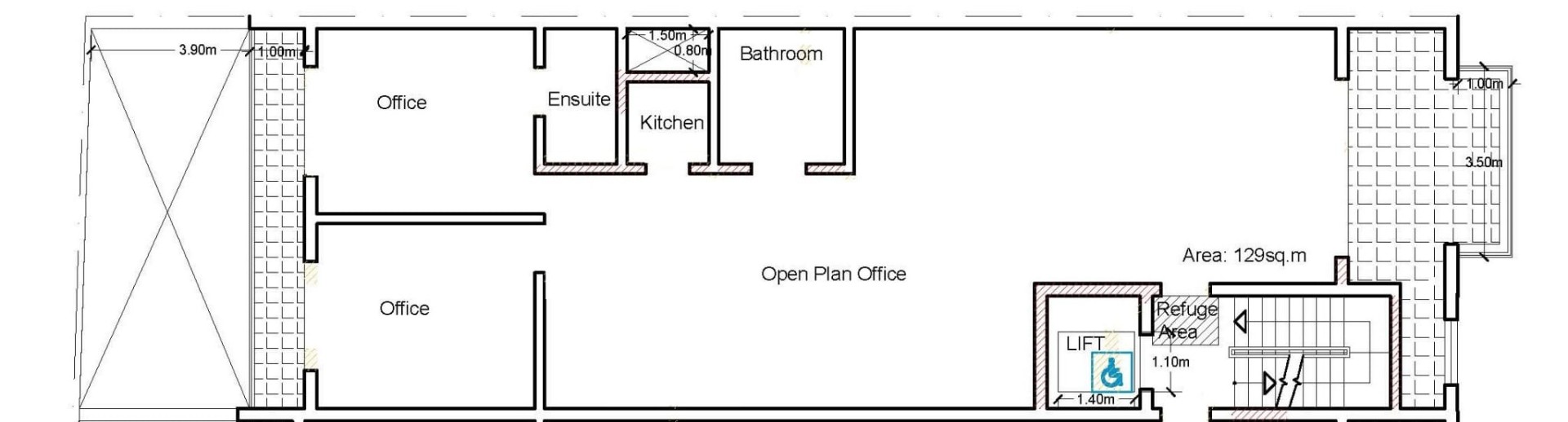 Mosta 175sqm commercial premises for rent/sale
