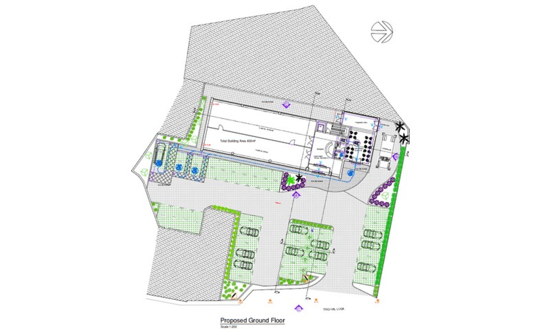 Qormi commercial premises for rent with an area of 460sqm