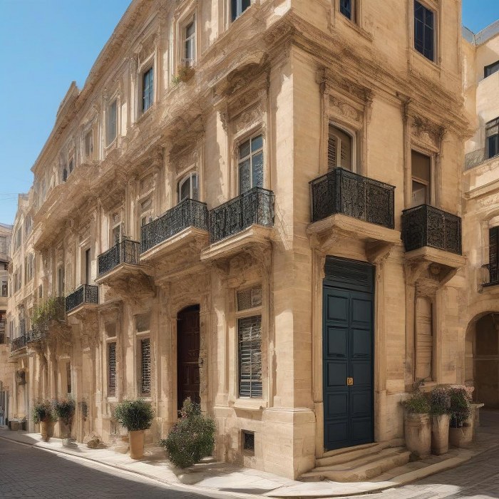 Unique Corner Palazzo for sale in Valletta