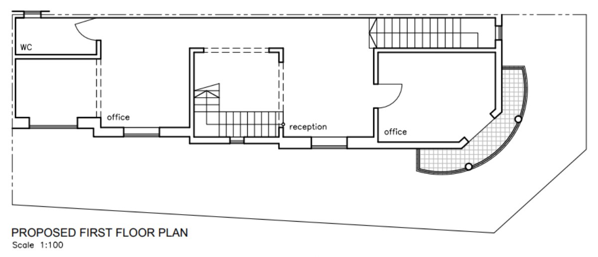 Corner Office with several rooms and ample light in Iklin