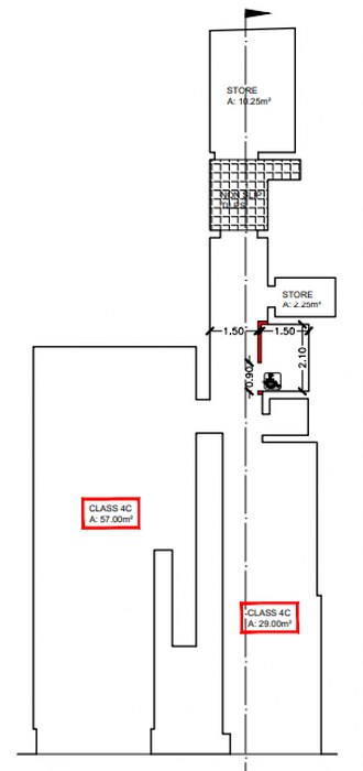 Central Paola Shop for Rent - 105 sqm with Two Entrances