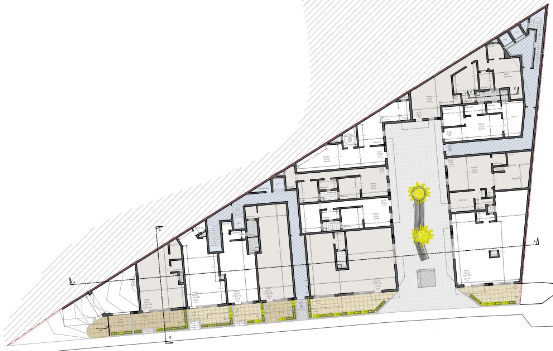 Qawra Property Sales: Modern Shops with Front Yard and Bathroom